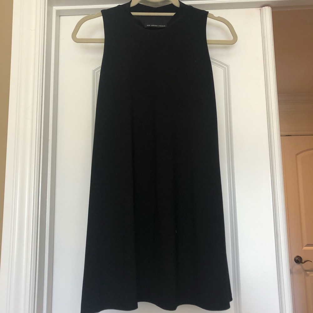 Black shift dress
